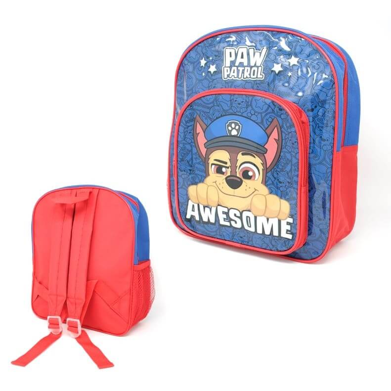 Paw Patrol Backpack Front And Side Pocket - Blue